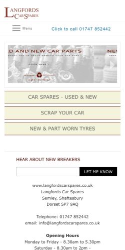 Mobile page screenshot