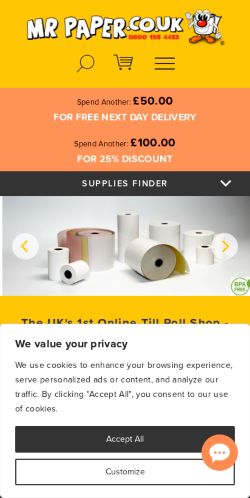 Mobile page screenshot