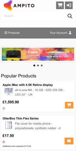 Mobile page screenshot