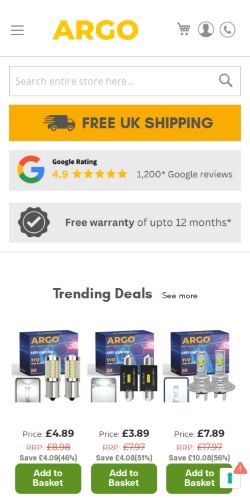 Mobile page screenshot