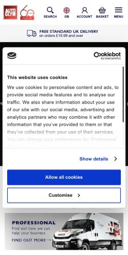 Mobile page screenshot