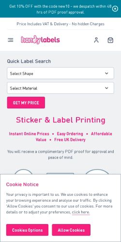 Mobile page screenshot