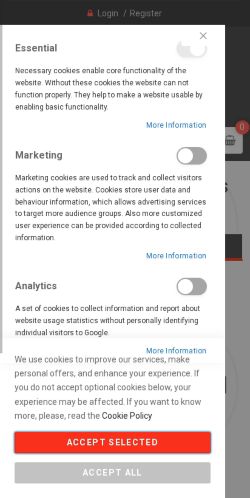 Mobile page screenshot
