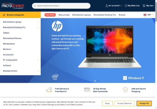 Desktop page screenshot