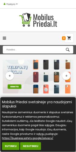 Mobile page screenshot