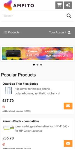 Mobile page screenshot