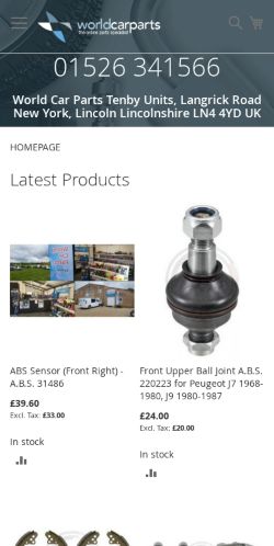 Mobile page screenshot