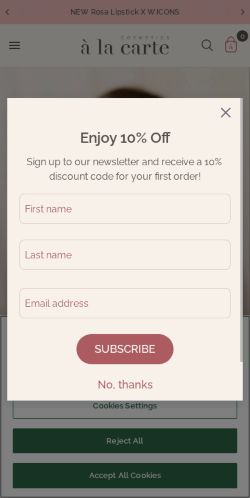 Mobile page screenshot