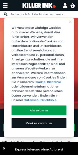 Mobile page screenshot