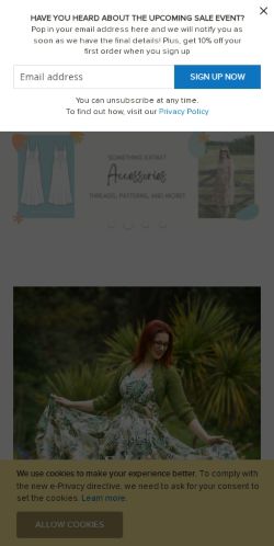 Mobile page screenshot