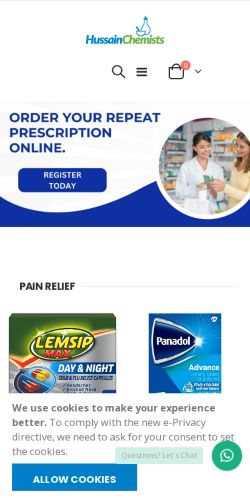 Mobile page screenshot