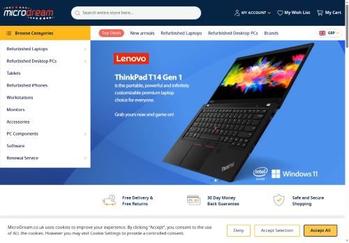 Desktop page screenshot