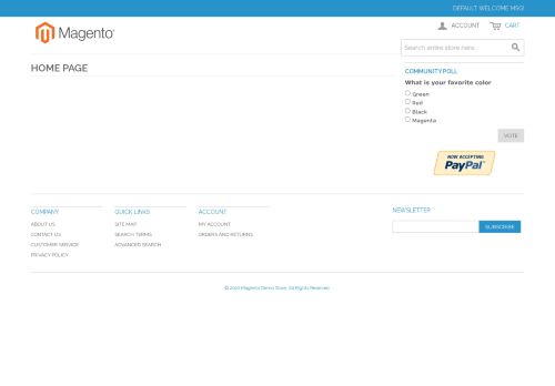 Desktop page screenshot