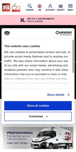 Mobile page screenshot