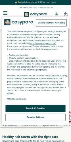 Mobile page screenshot