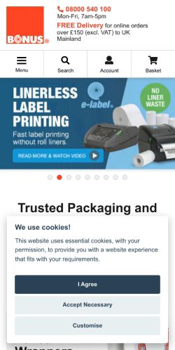 Mobile page screenshot