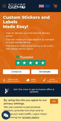 Mobile page screenshot