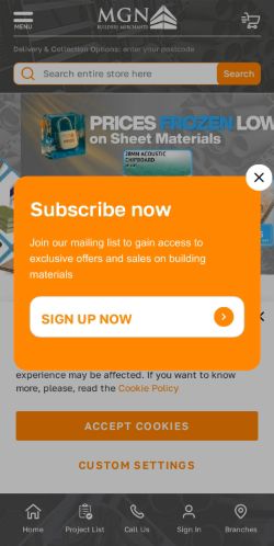 Mobile page screenshot