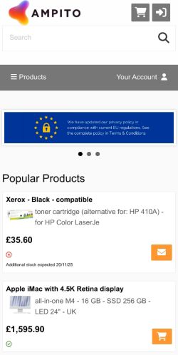 Mobile page screenshot