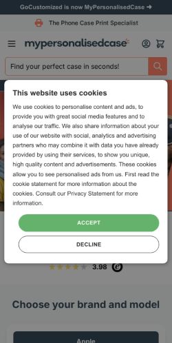 Mobile page screenshot