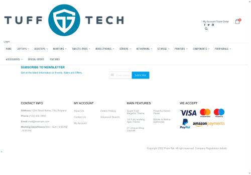 Desktop page screenshot