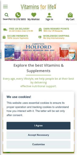 Mobile page screenshot