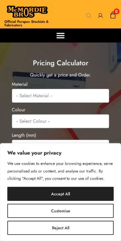 Mobile page screenshot