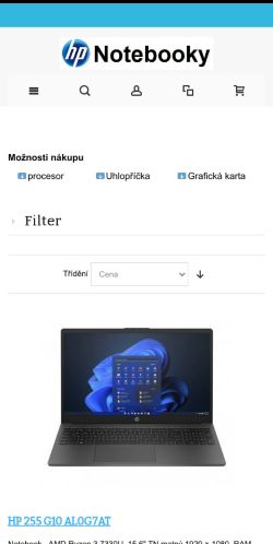 Mobile page screenshot