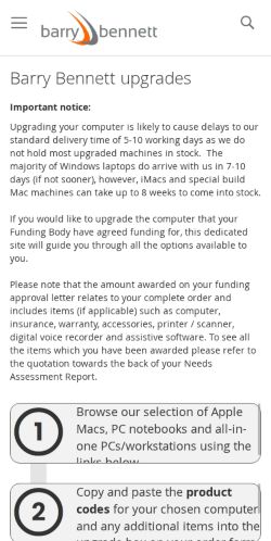 Mobile page screenshot