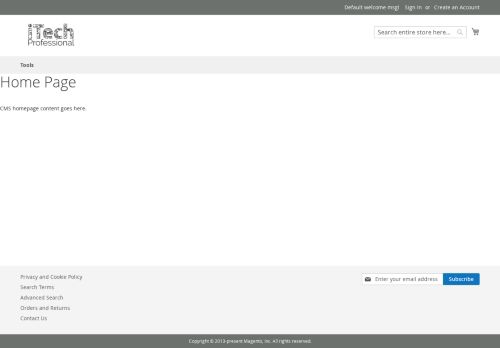 Desktop page screenshot