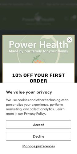 Mobile page screenshot