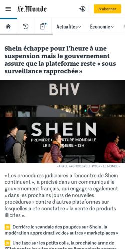 Mobile page screenshot