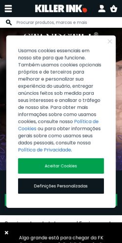 Mobile page screenshot