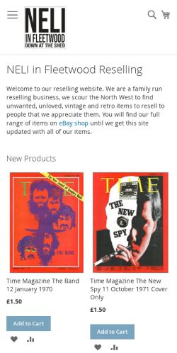 Mobile page screenshot