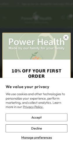 Mobile page screenshot