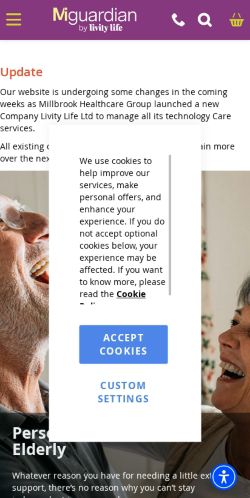 Mobile page screenshot