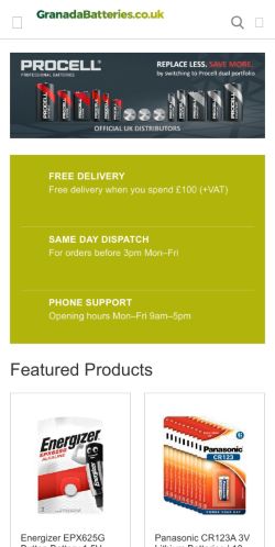 Mobile page screenshot