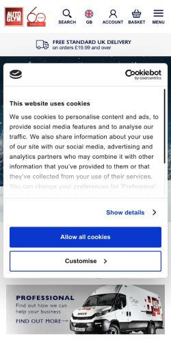 Mobile page screenshot