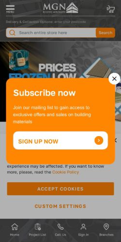 Mobile page screenshot