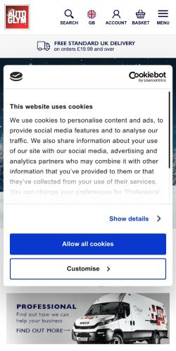 Mobile page screenshot