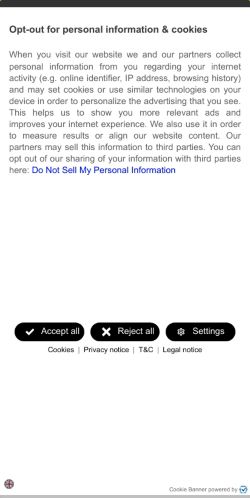 Mobile page screenshot