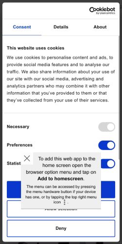 Mobile page screenshot