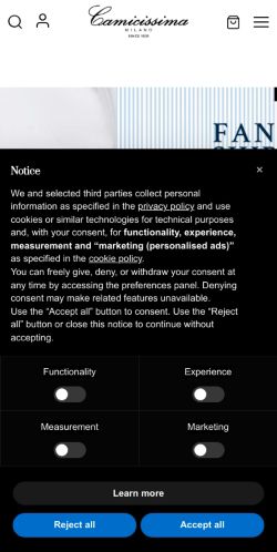 Mobile page screenshot