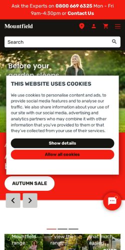 Mobile page screenshot