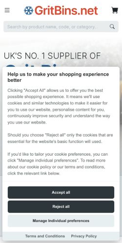 Mobile page screenshot