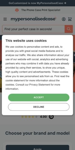 Mobile page screenshot