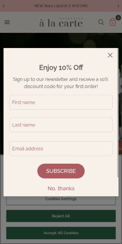 Mobile page screenshot