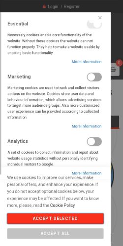 Mobile page screenshot