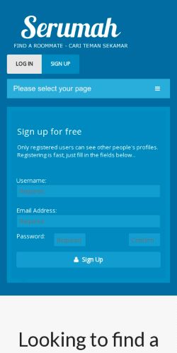 Mobile page screenshot