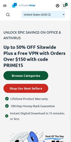 Mobile page screenshot